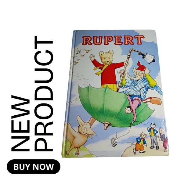 Rupert Other - NEW Vintage 1988 UK Rupert Illustrated Storybook